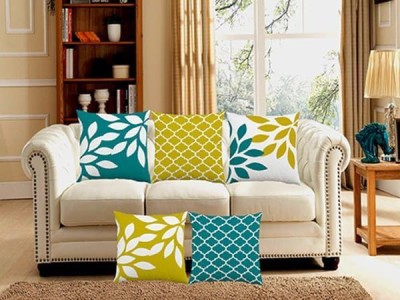 Blissful Home Furnishing Jute Cushions Cover(Pack of 5, 40 cm*40 cm, Multicolor)