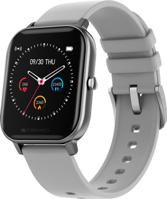 ZEBRONICS ZEB-FIT920CH Smartwatch(Grey Strap, Free size)