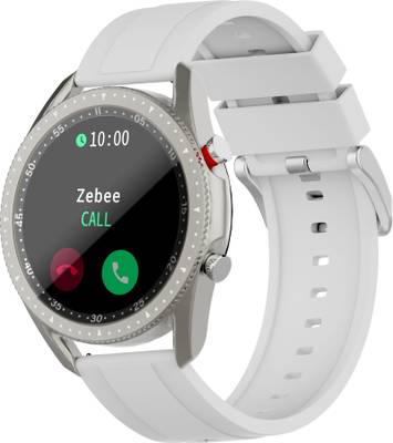 ZEBRONICS Zeb-Fit4220CH Smartwatch  (Silver Strap, size Free size)