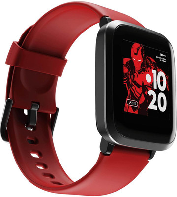 boAt Storm 1.3" IronManEdition Smartwatch(Red Strap, Regular)