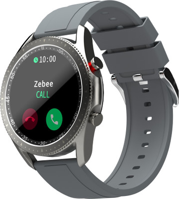 ZEBRONICS Zeb-Fit4220CH Smartwatch(Grey Strap, size Free size)