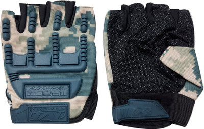 Aadikart Superior Quality BIKE Racing fingerless Men & Women Riding Gloves(Grey Camo)