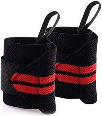 JVN 3837 Wrist Support Band with Thumb Loop for Gym(Pack of 2) Abdominal Belt