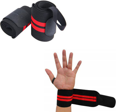 JVN 7363656 One Size Adjustable Wrist Band For Men Sports Pack of 2 Abdominal Belt