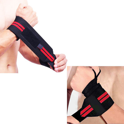 JVN 737634 Weightlifting Wristband Training Hand Band (Pack of 2) Abdominal Belt