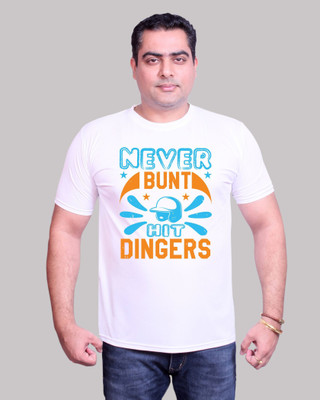 NITYANAND CREATIONS Graphic Print Men Round Neck White T-Shirt