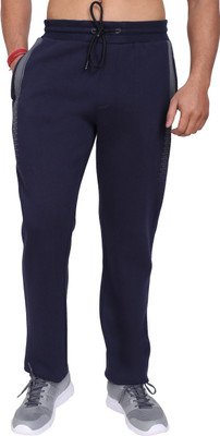 beUNIQ Striped Men Dark Blue Track Pants