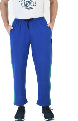 IndiWeaves Striped Men Blue Track Pants