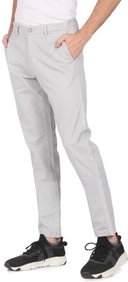 U.S. POLO ASSN. Regular Fit Men Grey Trousers