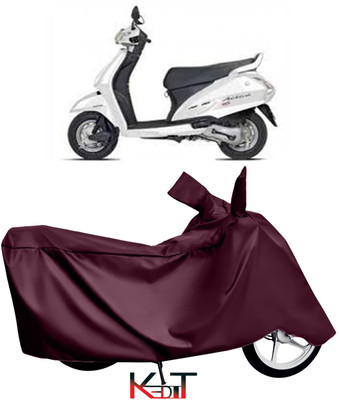 KEDIT Two Wheeler Cover for Honda(Activa, Maroon)