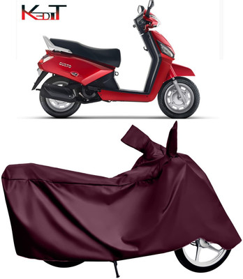 KEDIT Waterproof Two Wheeler Cover for Mahindra(Gusto, Silver)