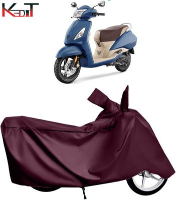 KEDIT Waterproof Two Wheeler Cover for TVS(Jupiter Grande, Maroon)