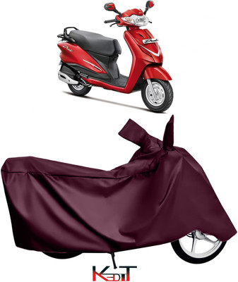 KEDIT Waterproof Two Wheeler Cover for Hero(Duet, Maroon)