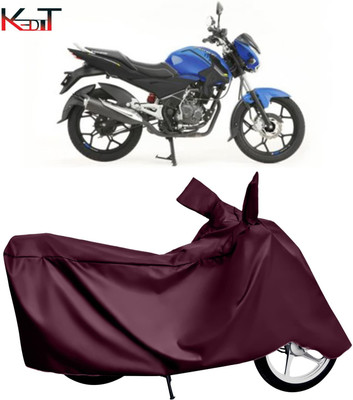 KEDIT Two Wheeler Cover for Bajaj(Platina 110, Maroon)