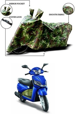 EGAL Waterproof Two Wheeler Cover for Mahindra(Gusto Electric BS6, Green)