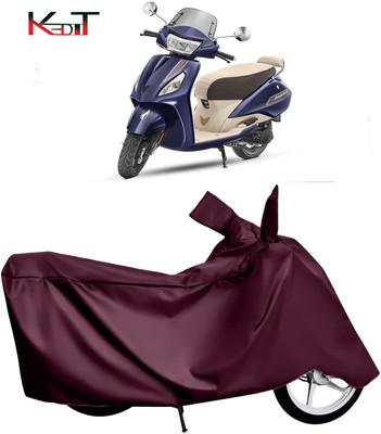 KEDIT Waterproof Two Wheeler Cover for TVS(Jupiter classic, Maroon)