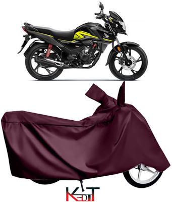KEDIT Two Wheeler Cover for Honda(CB Shine SP, Maroon)