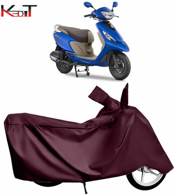 KEDIT Waterproof Two Wheeler Cover for TVS(Zest, Maroon)