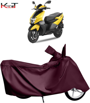 KEDIT Waterproof Two Wheeler Cover for TVS(NTORQ, Maroon)