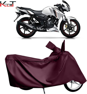 KEDIT Waterproof Two Wheeler Cover for TVS(Apache RTR 160, Silver)