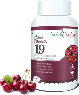 healthy herbs Active Blends 19 Capsule (Superfood Berry Blend) - 120 Capsules(120 Capsules)