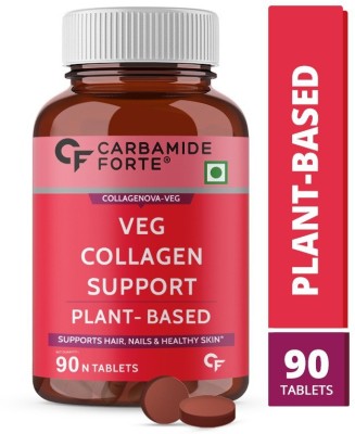 CF 100% Veg Collagen Builder - Plant Based Collagen Support Supplement for Skin(90 Tablets)
