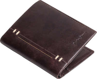Leder Street Men Trendy, Evening/Party Brown Genuine Leather Wallet(10 Card Slots)
