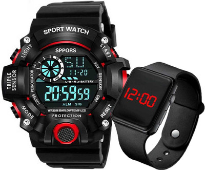 Florida WITH SILICON STRAP SQUARE LED WATCH FOR KIDS ( MEN AND WOMEN ) Analog-Digital Watch  - For Men