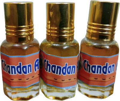 kah attar CHANDAN ATTAR (A PACK OF 3 BOTTLES @ 6ML EACH) Floral Attar(Natural)