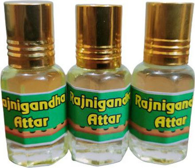 kah attar RAJNIGANDHA ATTAR (A PACK OF 3 BOTTLES @ 6ML EACH) Floral Attar(Natural)