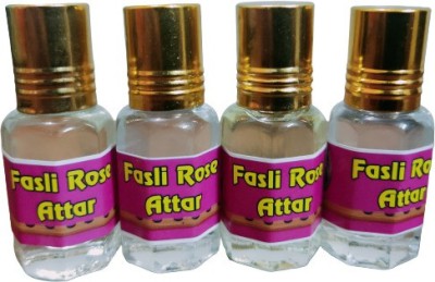 Gladify FASLI ROSE ATTAR (A PACK OF 4 BOTTLES 6ML EACH) Floral Attar(Natural)