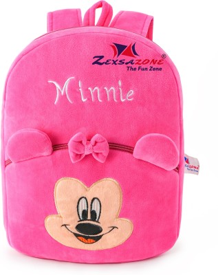 Zexsazone Soft fabric kids Minnie Bag Age up to 7 years baby, Childs, 1st, Nursery class 10 L Backpack(Pink)