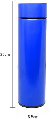 Adnate Hot & Cool Double Wall LED Indicator Display Temperature Water Bottle Blue16 500 ml Bottle(Pack of 1, Blue, Aluminium, Steel)