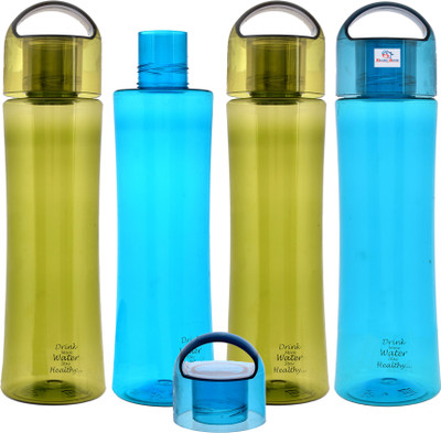 Heart Home 1000 ml Plastic Bottle(Pack of 4, Green, Blue)