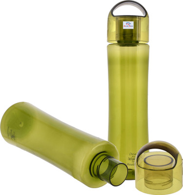 Heart Home 1000 ml Plastic Bottle(Pack of 2, Green)