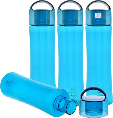 Heart Home 1000 ml Plastic Bottle(Pack of 4, Blue)