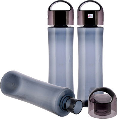 Heart Home 1000 ml Plastic Bottle(Pack of 3, Grey)
