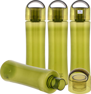 Heart Home 1000 ml Plastic Bottle(Pack of 4, Green)