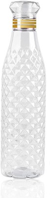 Crystal Diamond Water bottle for Fridge,Office, Sports, Unbreakable & Leak-Proof 1000 ml Bottle(Pack of 1, White, Clear, Plastic)