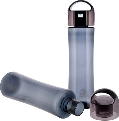 Heart Home 1000 ml Plastic Bottle(Pack of 2, Grey)