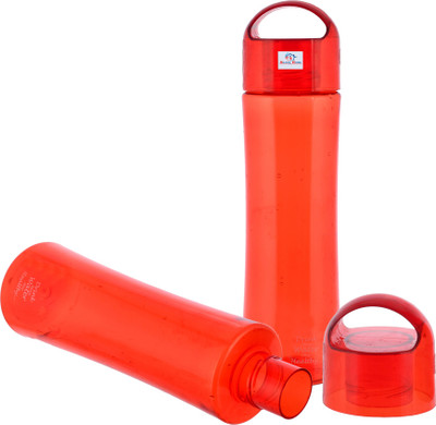 Heart Home 1000 ml Plastic Bottle(Pack of 2, Red)