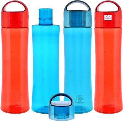 Heart Home 1000 ml Plastic Bottle(Pack of 4, Red, Blue)