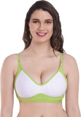 KGN RETINA Women Cami Bra Non Padded Bra(Light Green, White)