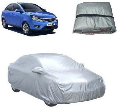 RS ENTERPRISES Car Cover For Tata Zest (With Mirror Pockets)(Silver)