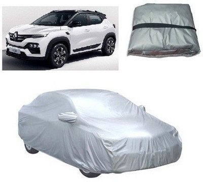 RS ENTERPRISES Car Cover For Renault Kiger (With Mirror Pockets)(Silver)