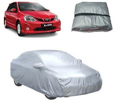 RS ENTERPRISES Car Cover For Toyota Etios Liva (With Mirror Pockets)(Silver)