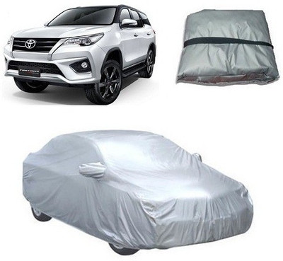 RS ENTERPRISES Car Cover For Toyota Fortuner Old (With Mirror Pockets)(Silver)