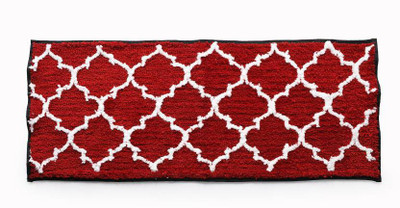 AAZEEM Red Cotton Runner(2 ft,  X 4 ft, Rectangle)