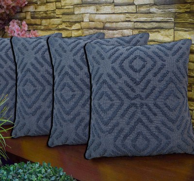 AMITRA Abstract Pillows Cover(Pack of 4, 16 cm*24 cm, Blue)