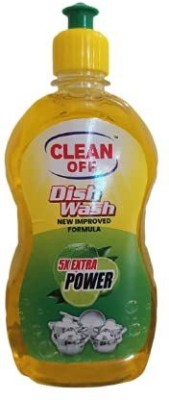 Clean Off 5X Extra Power Dish Wash New Improved Formula Dish Cleaning Gel(Lemon, 0.5 L)